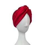 Red Velvet Vintage Style Twisted Hair Turban