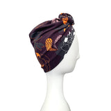 Aubergine Purple Chemo Turban Hat for Women