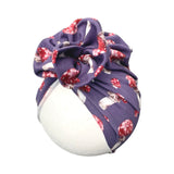 Purple Mushroom Print Baby Girl Head Wrap