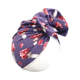 Purple Mushroom Print Baby Girl Head Wrap