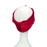 Red Elegant Velvet Twisted Turban Headband Women Head Wrap