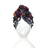 Aubergine Purple Chemo Turban Hat for Women