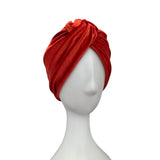 Rust Velvet Vintage Style Twisted Hair Turban