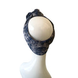 Blue Extra Wide Adult Yoga Headband Boho Women's Head Wrap Headband