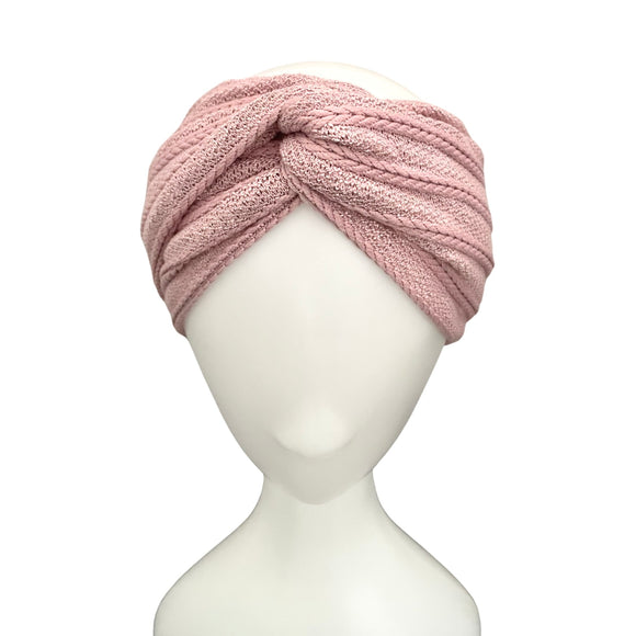 Pink Stretchy Spring Knit Headband Women