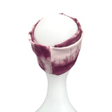 Wine Tie Dye Wide Ribbed Twist Headband