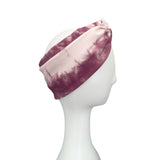 Wine Tie Dye Wide Ribbed Twist Headband