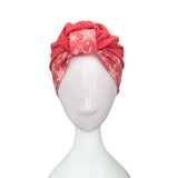 Prettied Black Twisted Turban Hat for Women