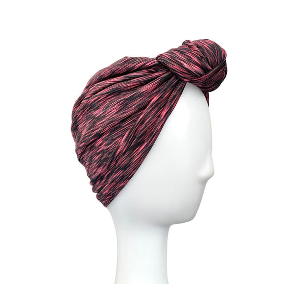 Colourful Pink Elastic Adult Hair Turban