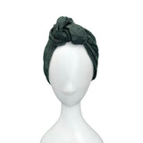 Black and White Patterned Vintage Style Head Turban 