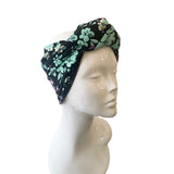 Floral Print Headband Extra Wide Knot Summer Headband for Women