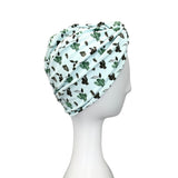 Mint Green Cacti Print Twisted Hair Turban for Women