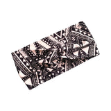 Black and White Geometric Print Wide Turban Headband