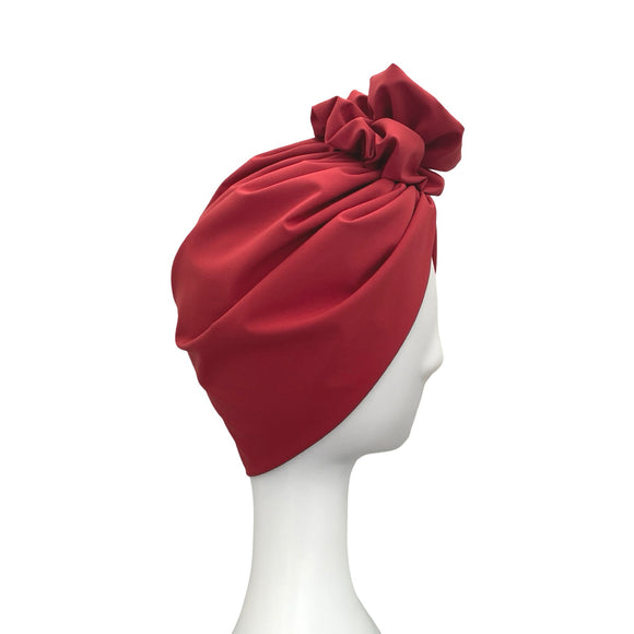 Teal Blue Stretch Jersey Alopecia Turban Cap