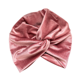 Dusky Pink Velvet Vintage Style Twisted Hair Turban