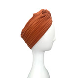 Wide Chunky Rust Twisted Turban Headband