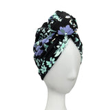 Oversized Floral Knot Turban Hat for Women