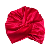 Red Velvet Vintage Style Twisted Hair Turban