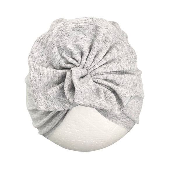 Grey Newborn Baby Girl Hat Shower Gift