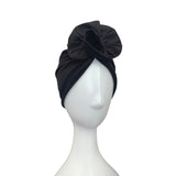 Black Rosette Turban for Women