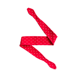 Red Polka Dot Tie Up Headband Hair Scarf Bandana