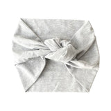 Light Grey Extra Wide Cotton Headband for Women