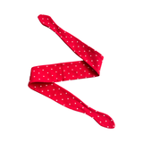 Red Polka Dot Tie Up Headband Hair Scarf Bandana