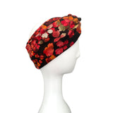 Soft Luxury Teal Velvet Winter 1940s Turban
