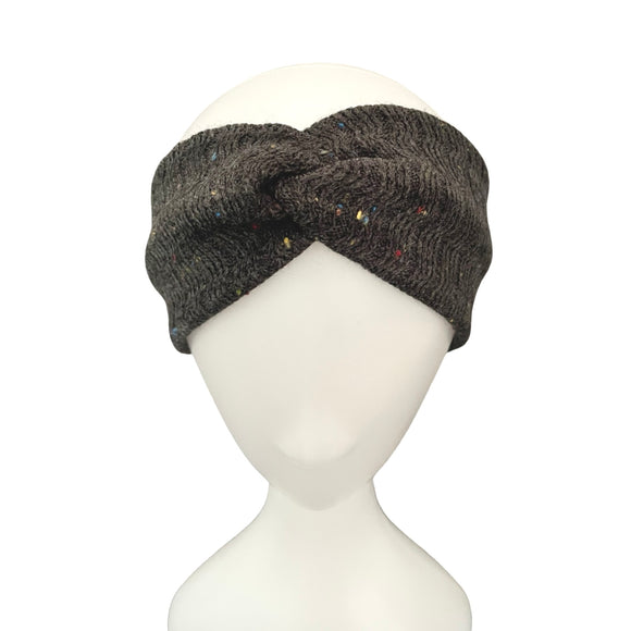 Charcoal Grey Knit Winter Headband