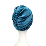 Petrol Blue 1940s Vintage Style Twist Turban Hat