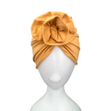 Mustard Rosette Chemo Turban Hat for Women