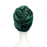 Green Velvet Vintage Style Twisted Hair Turban