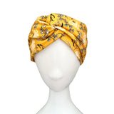 Floral Mustard Layered Turban Twist Headband