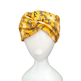 Floral Mustard Layered Turban Twist Headband