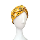 Floral Mustard Layered Turban Twist Headband