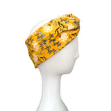 Floral Mustard Layered Turban Twist Headband