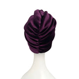 Purple Stretch Velvet Turban Twist Head Wrap