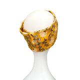 Floral Mustard Layered Turban Twist Headband