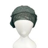 Green Lightweight Lace Beret Hat for Women