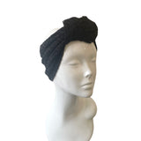 Black Lace Front Knot Fashion Head Wrap Headband