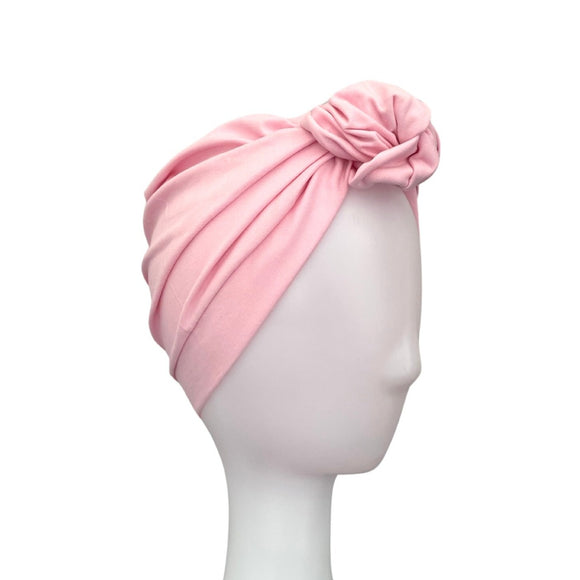 Stylish Pink Knot Hair Turban