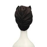 Pre-Tied Black Women's Bow Hair Turban