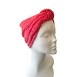 Super Light Raspberry Pink Lace Front Knotted Turban Headband