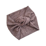 Grey Extra Wide Knit Jersey Adult Winter Headband 