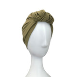 Olive Green Pre-Tied Women's Head Wrap