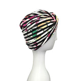 Striped Turban Twist Head Wrap for Women