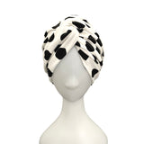 Prettied Dotted Twist Turban Hat for Women