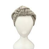 Grey Extra Wide Knit Jersey Adult Winter Headband 