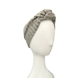 Grey Extra Wide Knit Jersey Adult Winter Headband 