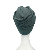 Casual Bottle Green Turban Hat